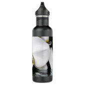 White Orchid in Pool Water Fles (Rechts)