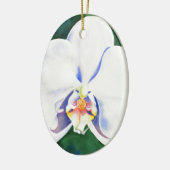 White Orchid Keramisch Ornament (Links)