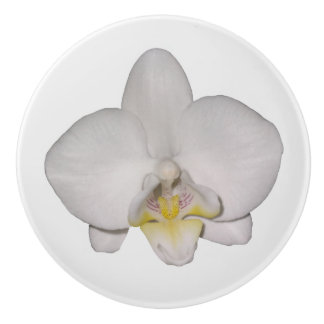 White Orchid Keramische Knop