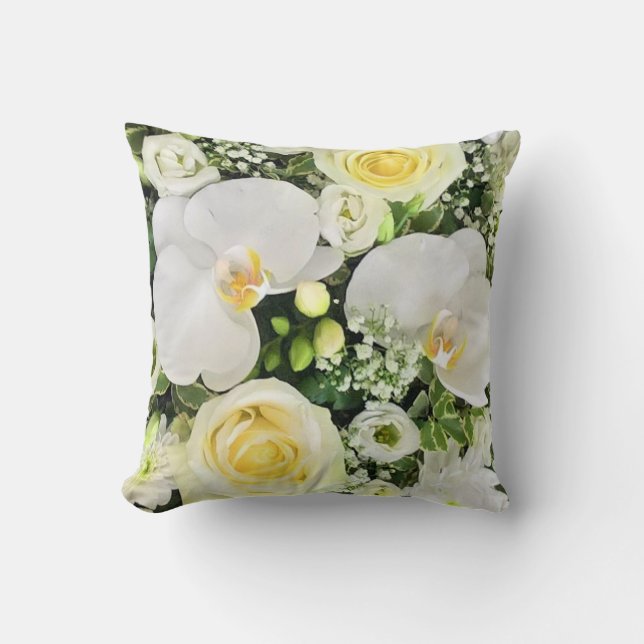 White Orchid Kussen (Voorkant)