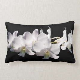 White Orchid Lumbar Pillow Kussen