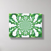 White Orchid Mandala Canvas Afdruk (Voorkant)