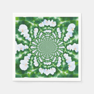 White Orchid Mandala Servetten