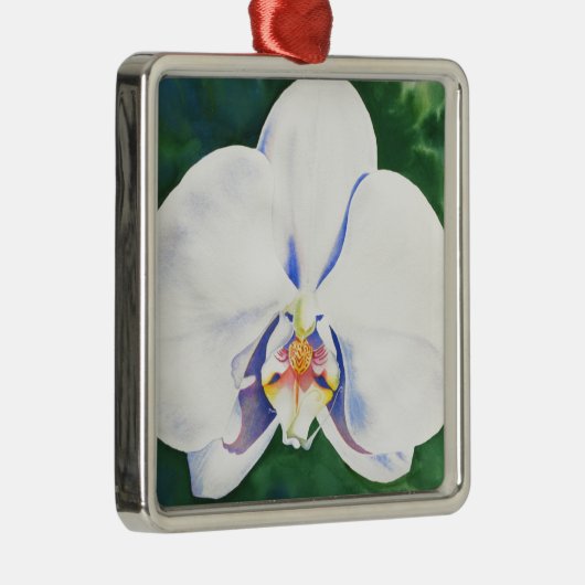 White Orchid Metalen Ornament (Rechts)