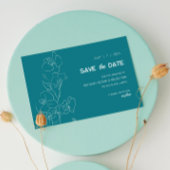 White Orchid · Modern Tropical Save the Date