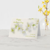 White Orchid Moederdag Card Kaart (Gele Bloem)