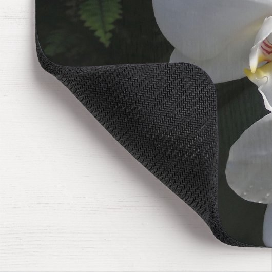 White Orchid Mousepad Muismat (Hoek)