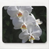 White Orchid Mousepad Muismat (Voorkant)