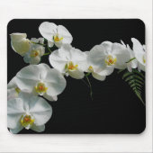 White Orchid Mousepad Muismat (Voorkant)