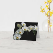 White Orchid Note Kaart (Gele Bloem)
