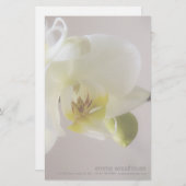 White Orchid (Persoonlijke schrijfkunst) Briefpapier (Voorkant / Achterkant)