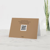 White Orchid Portrait Art Kaart (Achterkant)