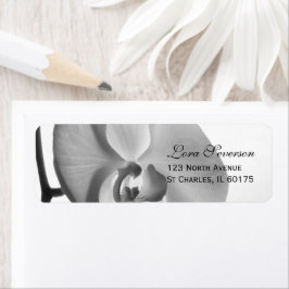 White Orchid Return-adres Etiket