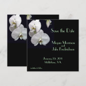 White Orchid Save the Date (Voorkant / Achterkant)