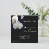 White Orchid Save the Date (Staand voorkant)