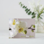White Orchid · Save the Date Briefkaart (Staand voorkant)
