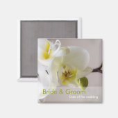 White Orchid · Save the Date Magnet (Voorkant / Achterkant)