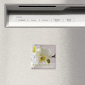 White Orchid · Save the Date Magnet (Insitu (Vaatwasser))