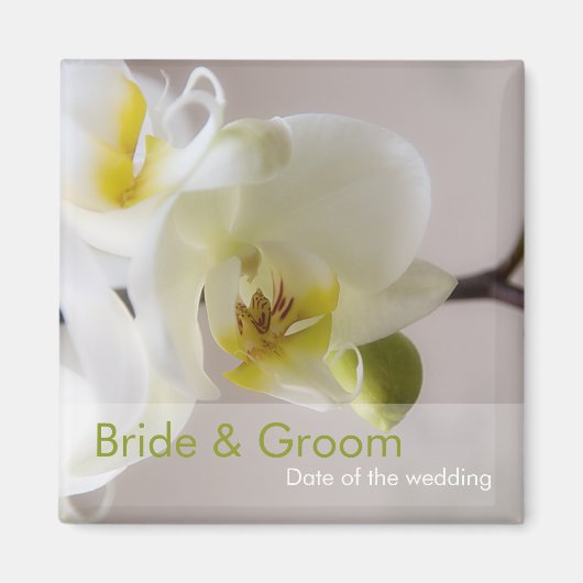 White Orchid · Save the Date Magnet (Voorkant)