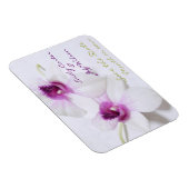 White Orchid Save the Date Magnets Magneet (Rechterzijde)