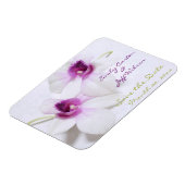 White Orchid Save the Date Magnets Magneet (Linkerzijde)