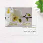 White Orchid · Save the Date Mini Kaart (Bureau)