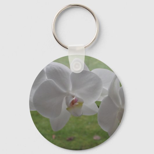 White Orchid Sleutelhanger (Voorkant)