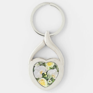 White Orchid Sleutelhanger