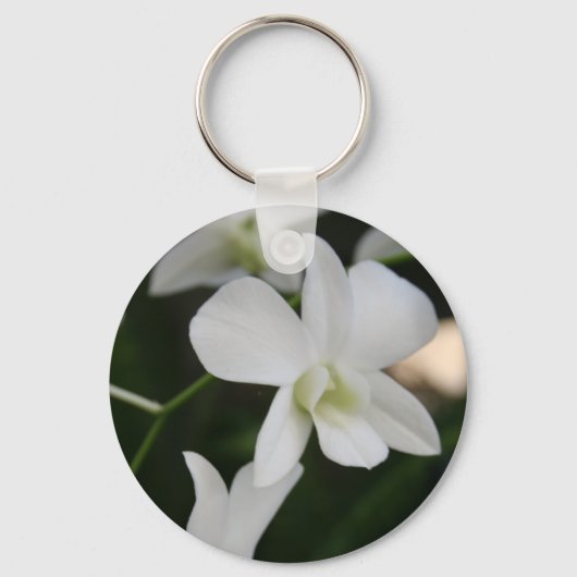 White Orchid Sleutelhanger (Voorkant)