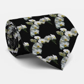 White Orchid Stropdas (Opgerold)