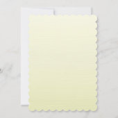 White Orchid & Vine Baptism  Kaart (Achterkant)