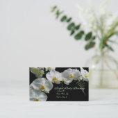 White Orchid Visitekaartje (Staand voorkant)