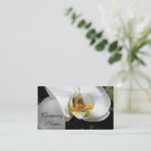 White Orchid Visitekaartje (Staand voorkant)