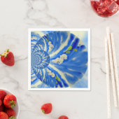 White Orchid Waterverf schilderij, Clouds Mandala Servet (Insitu)