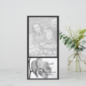 White Orchid Weddenschap Hartelijk dank Bedankkaart (Staand voorkant)