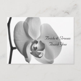 White Orchid Weddenschap Hartelijk dank Notitiekaartje