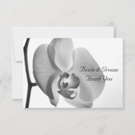 White Orchid Weddenschap Hartelijk dank Notitiekaartje