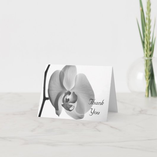 White Orchid Wedding Bridesmaid Bedankt (Voorkant)
