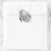 White Orchid Wedding Envelope-zegels Vierkante Sticker (Tas)