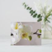 White Orchid ・ Wedding Invitation RSVP Kaartje (Staand voorkant)