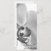White Orchid Wedding Programme Programmakaart (Voorkant / Achterkant)