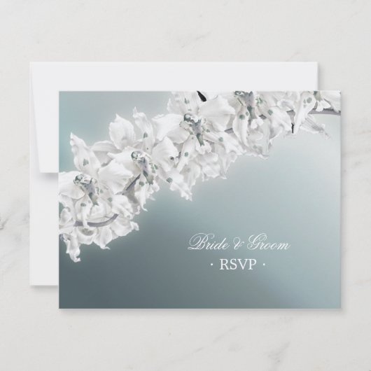 White Orchid - Wedding RSVP-kaart RSVP Kaartje (Voorkant)