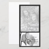 White Orchid Wedding Save the Date (Voorkant / Achterkant)