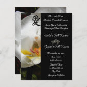 White Orchid Wedding Uitnodigingen en gunsten (Voorkant / Achterkant)