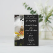 White Orchid Wedding Uitnodigingen en gunsten (Staand voorkant)