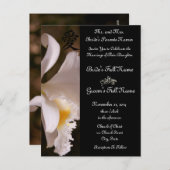 White Orchid Wedding Uitnodigingen en gunsten (Voorkant / Achterkant)
