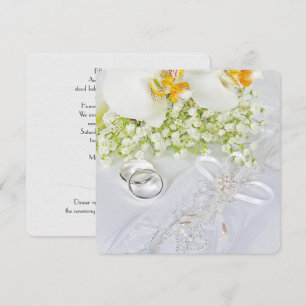White Orchid Wedding Vow Renewal Kaart