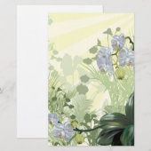 White Orchid Woodlands Briefpapier (Voorkant / Achterkant)