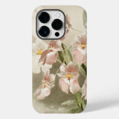 White Orchids Flower  Old Illustration Case-Mate iPhone Case (Achterkant)