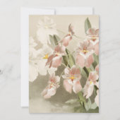 White Orchids Flower Old Illustration Kaart (Voorkant)